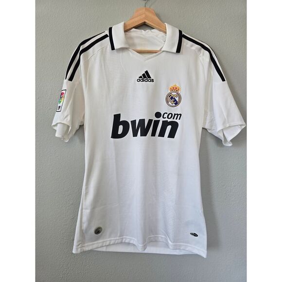 Real Madrid 08/09 Robben #11 Jersey Adidas Bwin – Y2K Vintage Football Shirt S - Picture 2 of 11